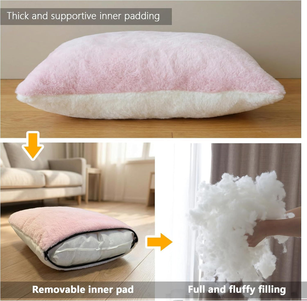 Cat Bed for Indoor Cats Foldable cat cave Anti-Slip Water-Resistant Bottom cat Houses for Indoor Cat