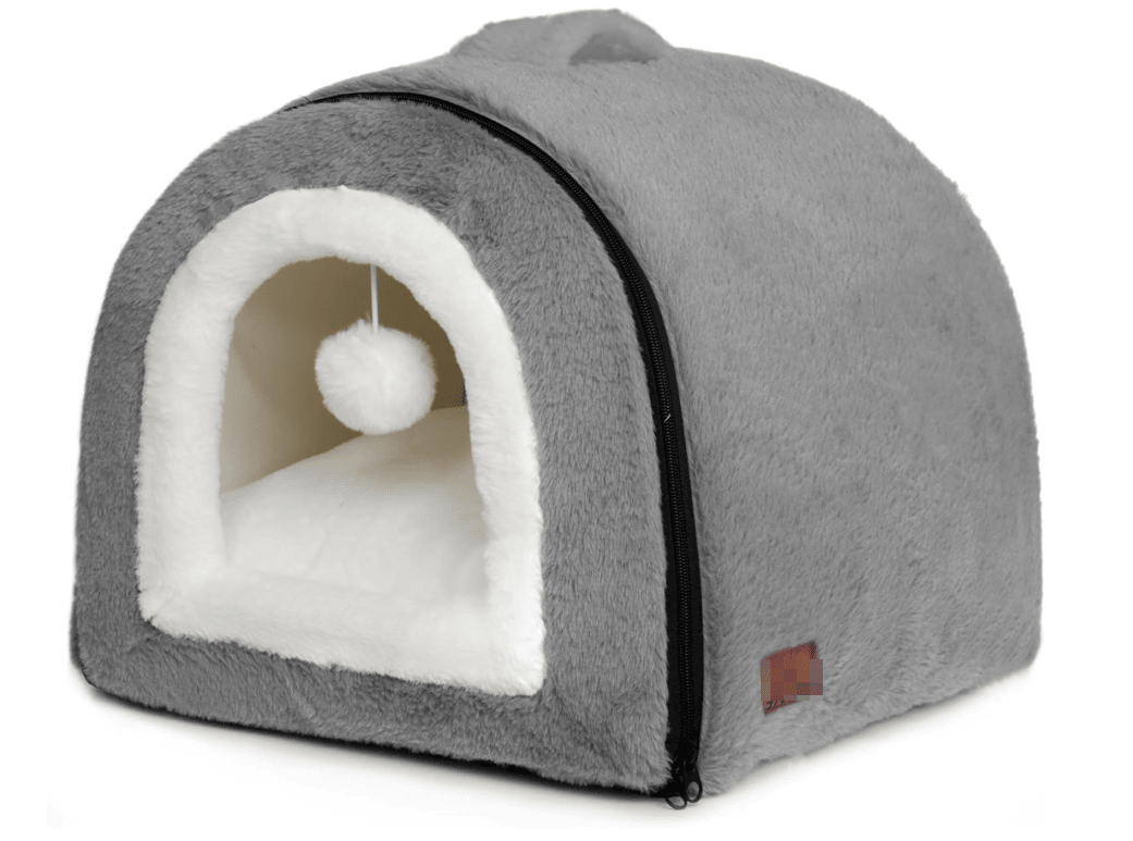 Cat Bed for Indoor Cats Foldable cat cave Anti-Slip Water-Resistant Bottom cat Houses for Indoor Cat