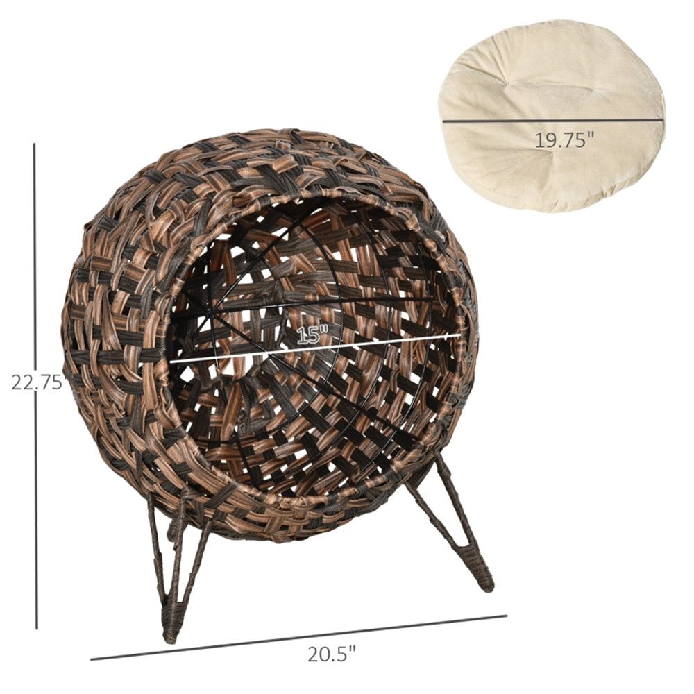 Give Your Cat a Cozy Hideaway with This Stylish Rattan Cat House