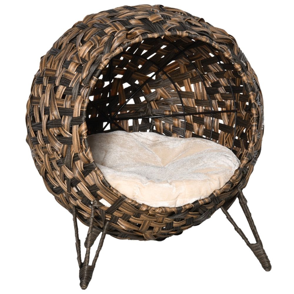 Give Your Cat a Cozy Hideaway with This Stylish Rattan Cat House