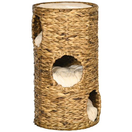 3-Story Cat Condo Tower with Cozy Hideaways and Plush Cushions