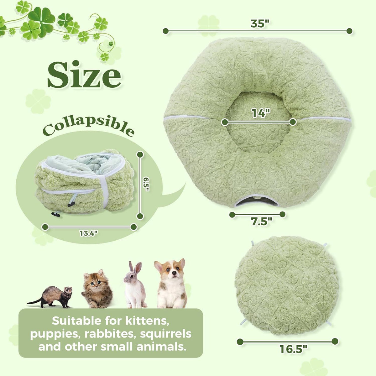 Doughnut Tunnel for Indoor Cats and Small Pets