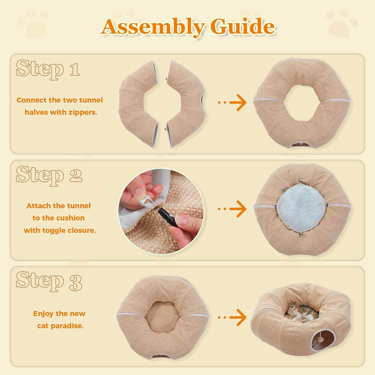 Doughnut Tunnel for Indoor Cats and Small Pets