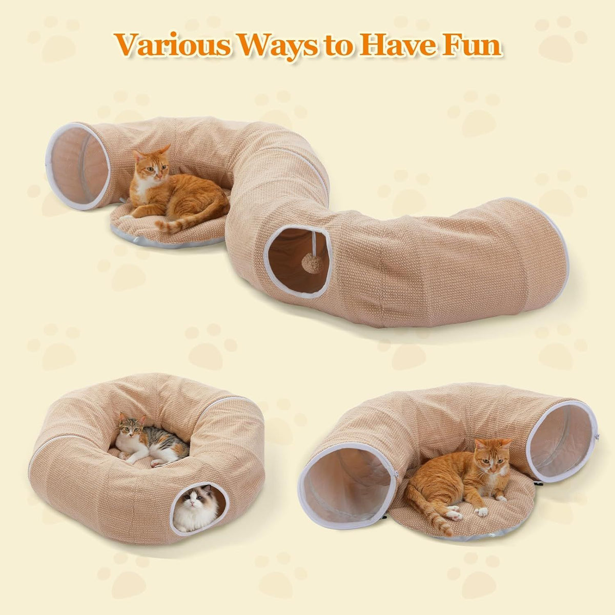 Doughnut Tunnel for Indoor Cats and Small Pets