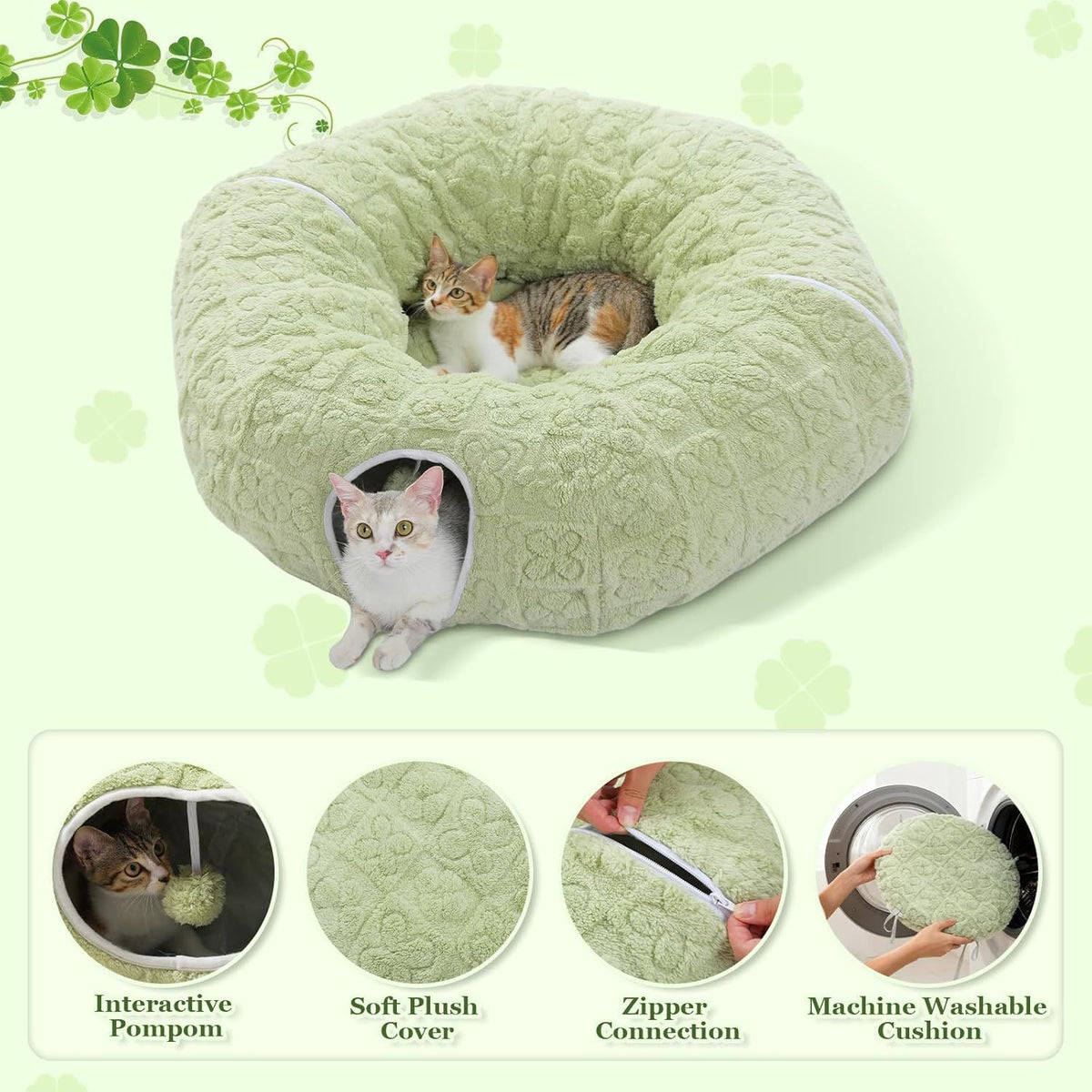 Doughnut Tunnel for Indoor Cats and Small Pets