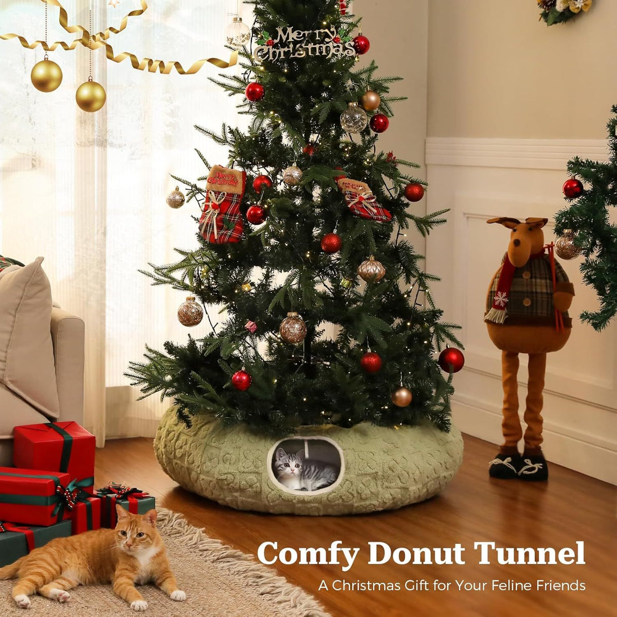 Doughnut Tunnel for Indoor Cats and Small Pets