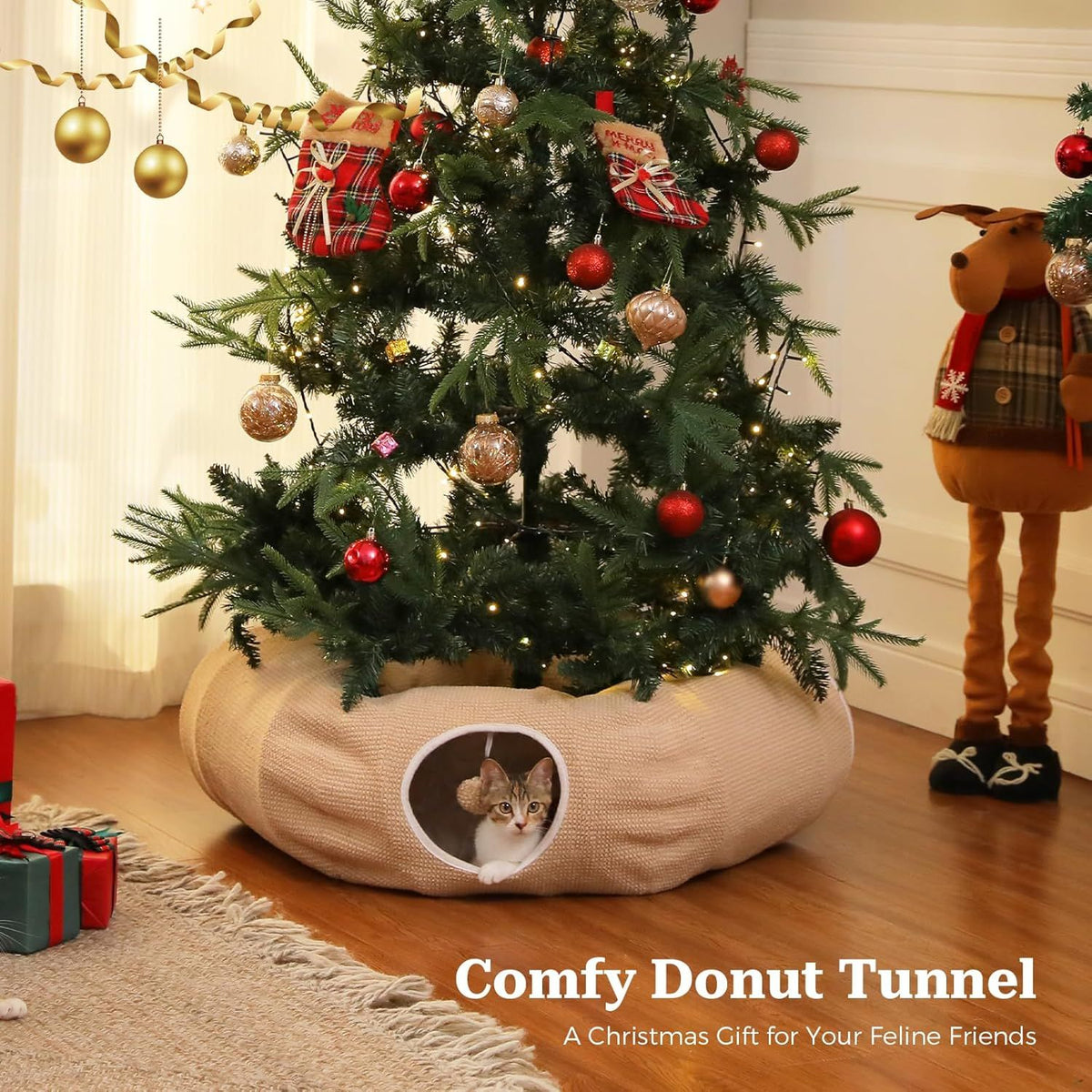 Doughnut Tunnel for Indoor Cats and Small Pets