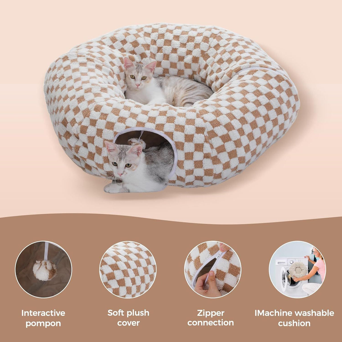 Doughnut Tunnel for Indoor Cats and Small Pets