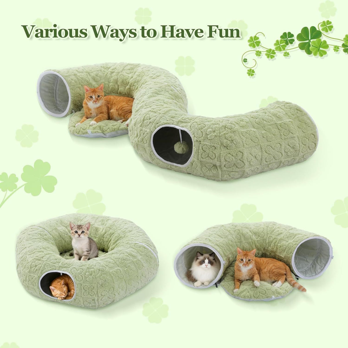 Doughnut Tunnel for Indoor Cats and Small Pets
