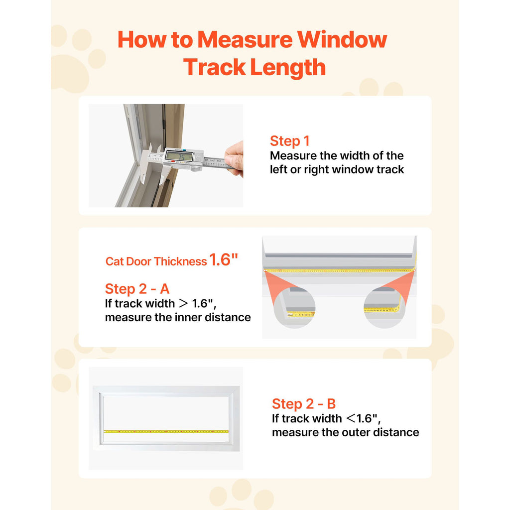 Cat Door for Window, Adjustable to Fit Window Width 27"-32", 4 Secure Lock Modes, Aluminum Frame and