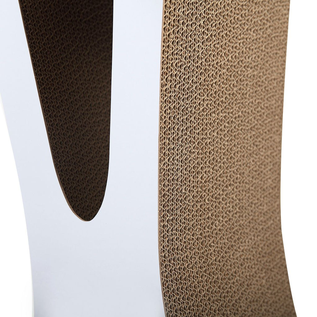 Cat-eyed Cat Scratcher and Lounge, Protect Furniture, Functional, Original Wood Color