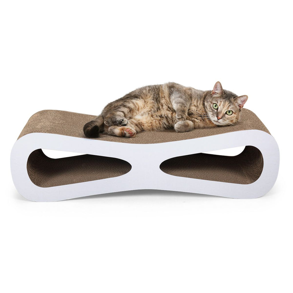 Cat-eyed Cat Scratcher and Lounge, Protect Furniture, Functional, Original Wood Color