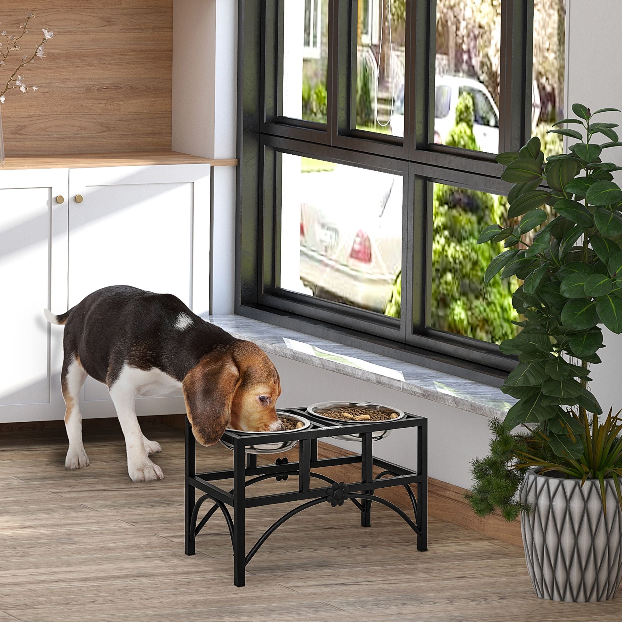 Elevate Mealtime with a 2-in-1 Stainless Steel Cat Food Feeder Bowl