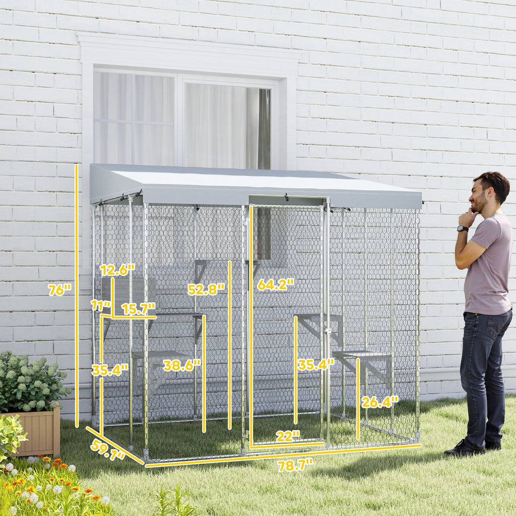 Spacious 32 Sq Outdoor Catio with Multiple Platforms and Sleeping Condo