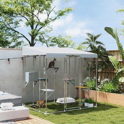 Spacious 32 Sq Outdoor Catio with Multiple Platforms and Sleeping Condo