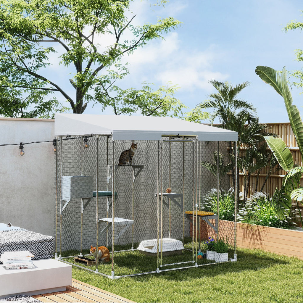 Spacious 32 Sq Outdoor Catio with Multiple Platforms and Sleeping Condo