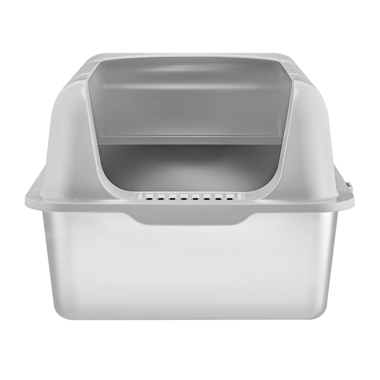 Cat Litter Box with High Sides & Filtering Foot Board – Odor-Free Cleaning, Includes Scoop