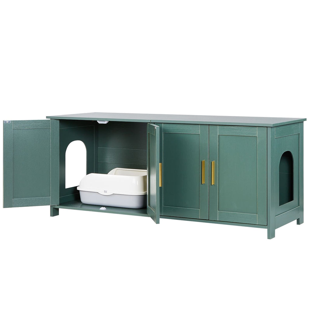 Hidden Litter Box Cabinet for Multi-Cat Households