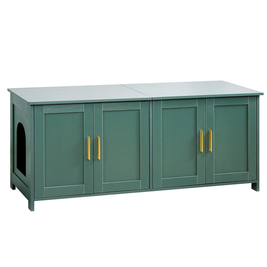 Hidden Litter Box Cabinet for Multi-Cat Households