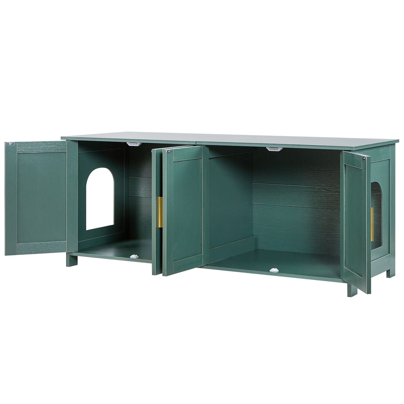 Hidden Litter Box Cabinet for Multi-Cat Households