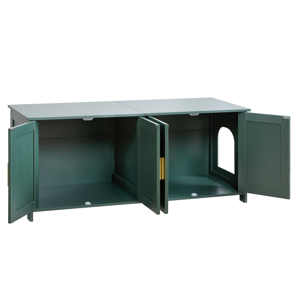 Hidden Litter Box Cabinet for Multi-Cat Households
