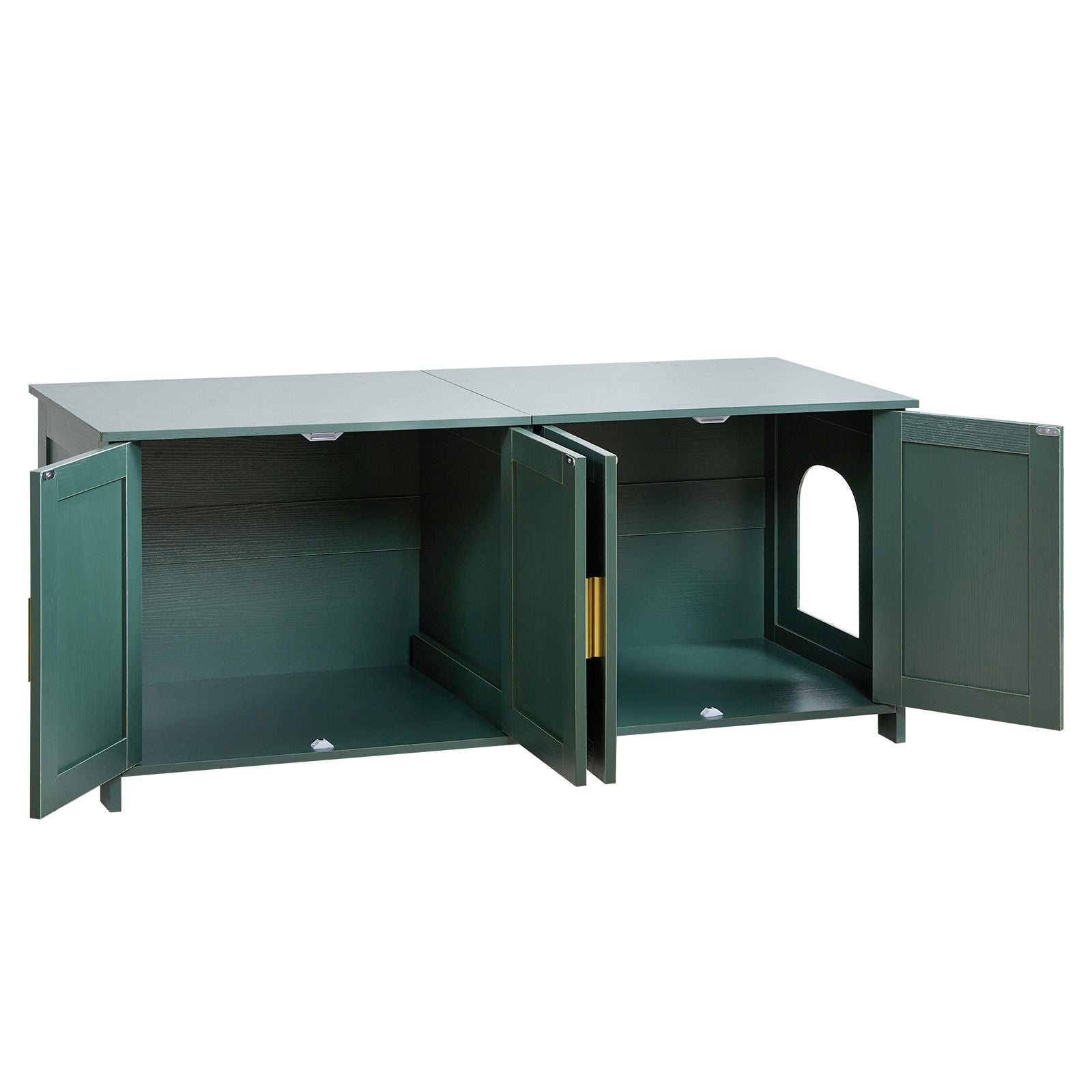 Hidden Litter Box Cabinet for Multi-Cat Households