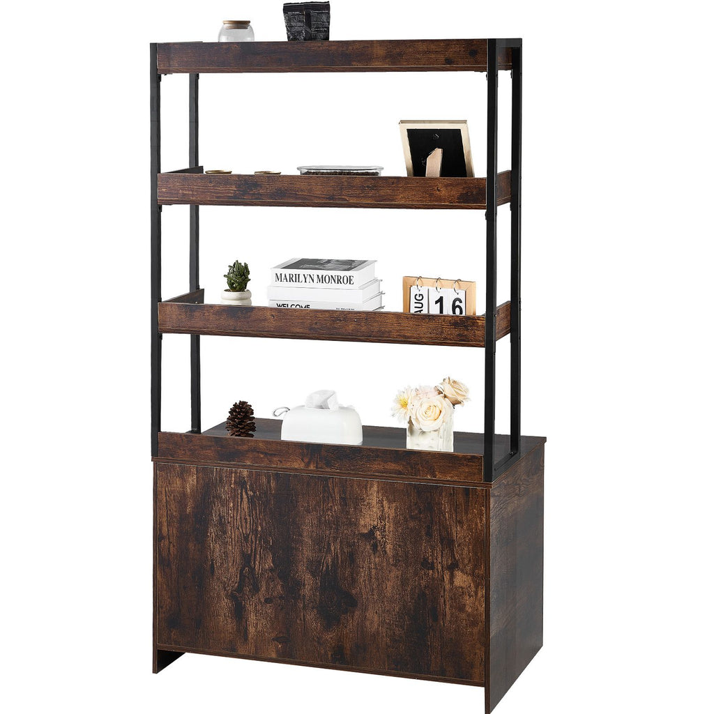 Stylish Cat Litter Box Enclosure with Storage Shelves – Hide Mess, Add Charm