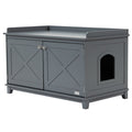 Cat Litter Box Furniture with Large Hidden Storage