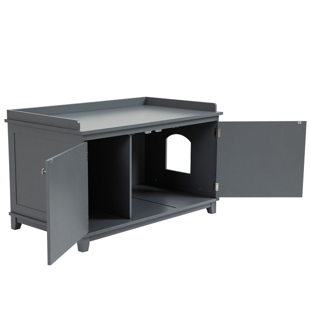 Cat Litter Box Furniture with Large Hidden Storage
