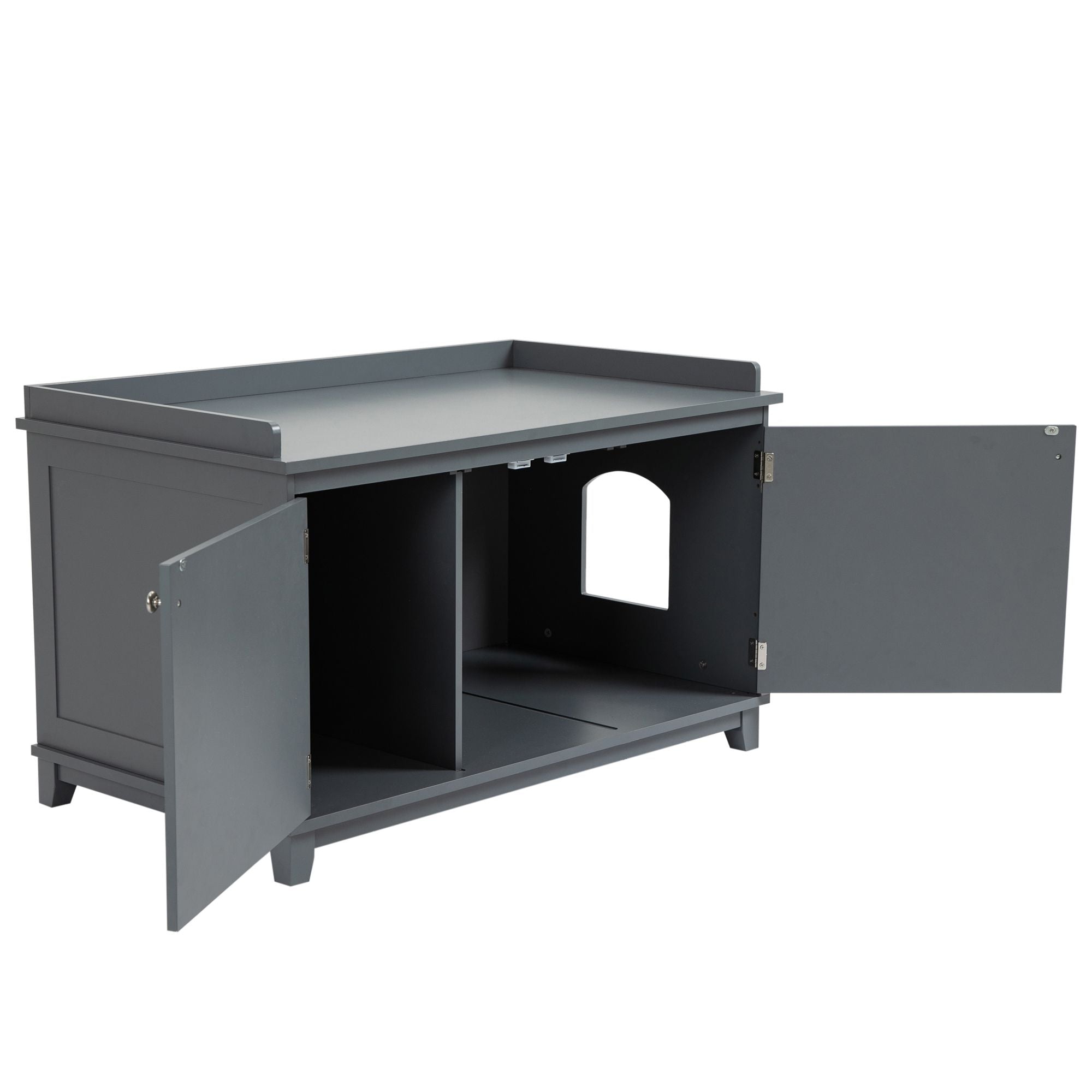 Cat Litter Box Furniture with Large Hidden Storage