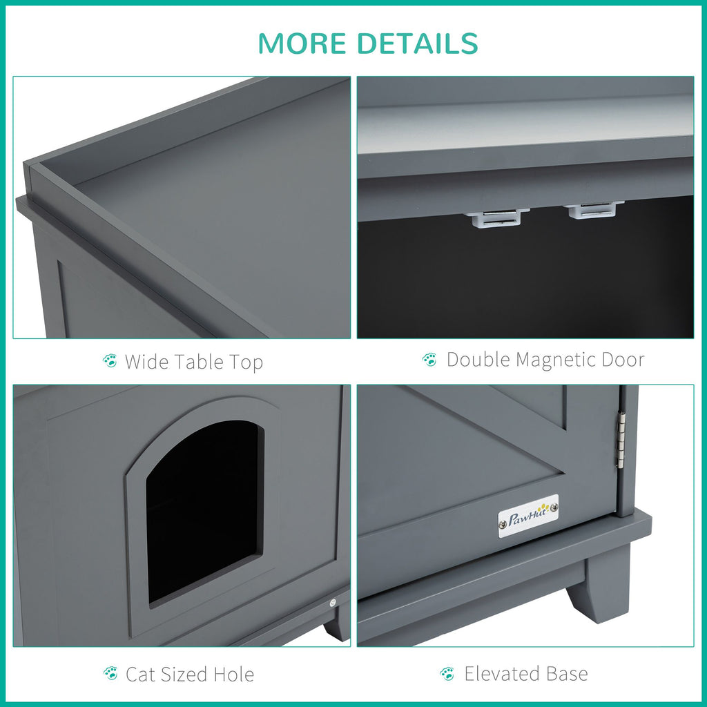 Cat Litter Box Furniture with Large Hidden Storage
