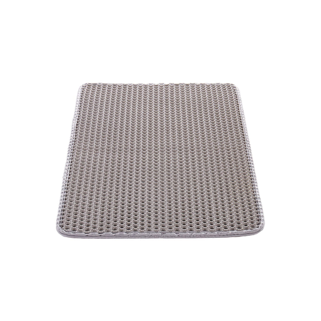 Cat Litter Mat, 24 x 15 in, Double-Layer Litter Box Mat, Non-Slip & Urine-Proof Litter-Trapping Mats for Indoor Cats, Honeycomb Design, Soft on Paws, Washable Large Kitty Mats for Floor