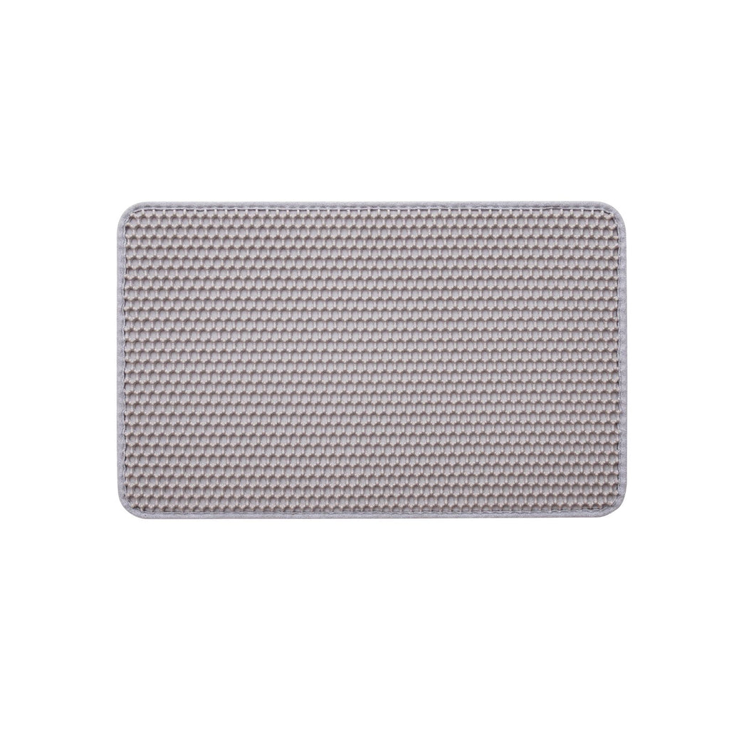Cat Litter Mat, 24 x 15 in, Double-Layer Litter Box Mat, Non-Slip & Urine-Proof Litter-Trapping Mats for Indoor Cats, Honeycomb Design, Soft on Paws, Washable Large Kitty Mats for Floor