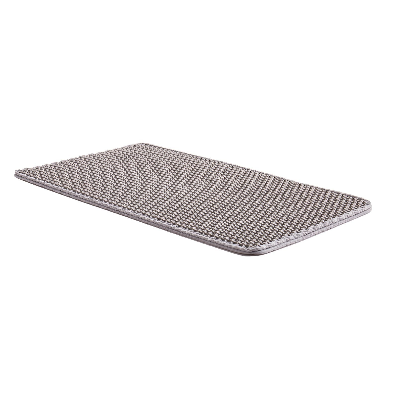 Cat Litter Mat, 24 x 15 in, Double-Layer Litter Box Mat, Non-Slip & Urine-Proof Litter-Trapping Mats for Indoor Cats, Honeycomb Design, Soft on Paws, Washable Large Kitty Mats for Floor