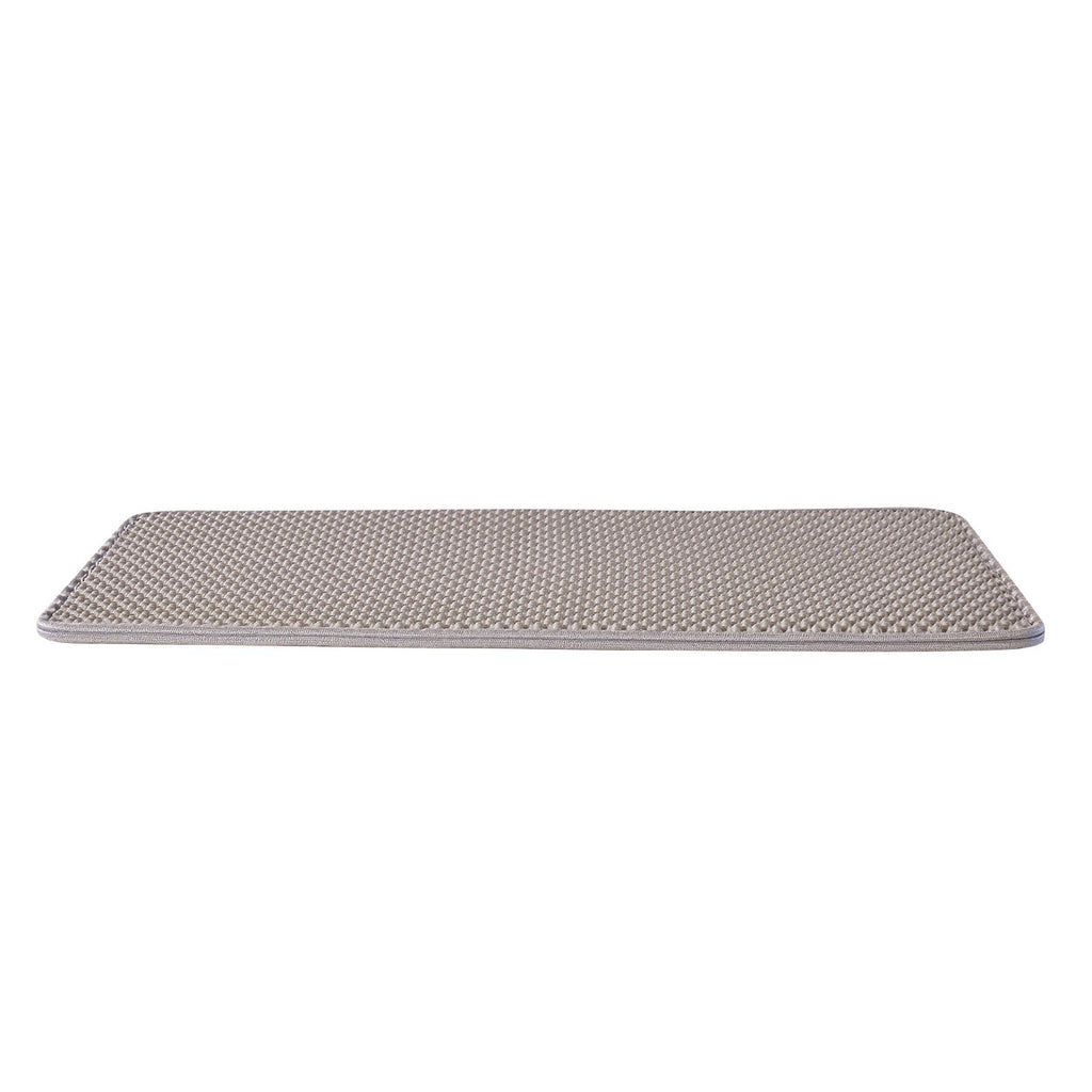 Cat Litter Mat, 24 x 15 in, Double-Layer Litter Box Mat, Non-Slip & Urine-Proof Litter-Trapping Mats for Indoor Cats, Honeycomb Design, Soft on Paws, Washable Large Kitty Mats for Floor
