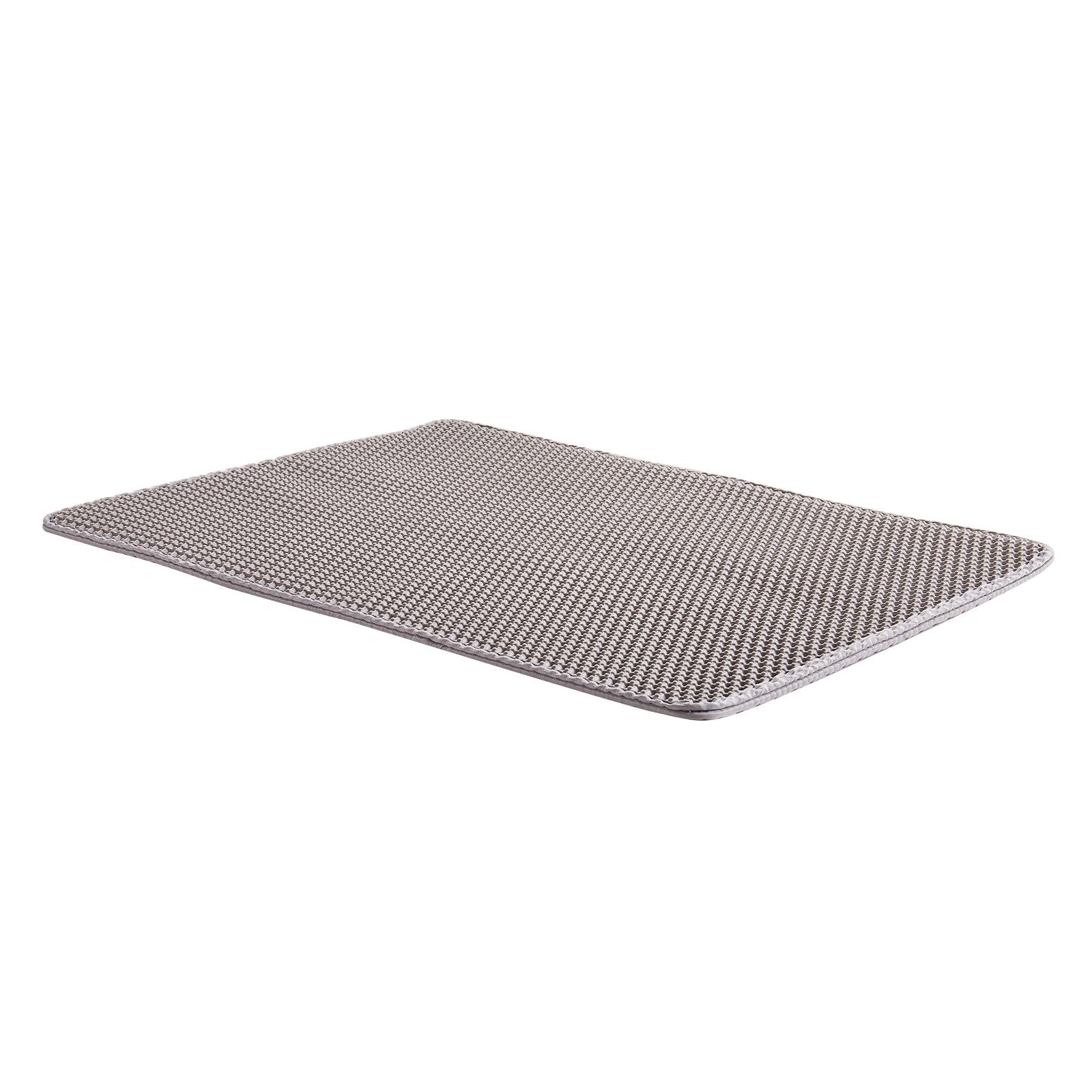 Cat Litter Mat, 30 x 24 in, Double-Layer Litter Box Mat, Non-Slip & Urine-Proof Litter-Trapping Mats for Indoor Cats, Honeycomb Design, Soft on Paws, Washable Large Kitty Mats for Floor