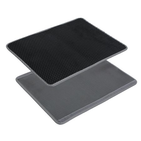 Honeycomb Cat Litter Mat – Traps Scatter, Urine-Proof, Paws Friendly