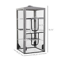 Spacious Fully Enclosed Cat House with 3 Climbing Platforms