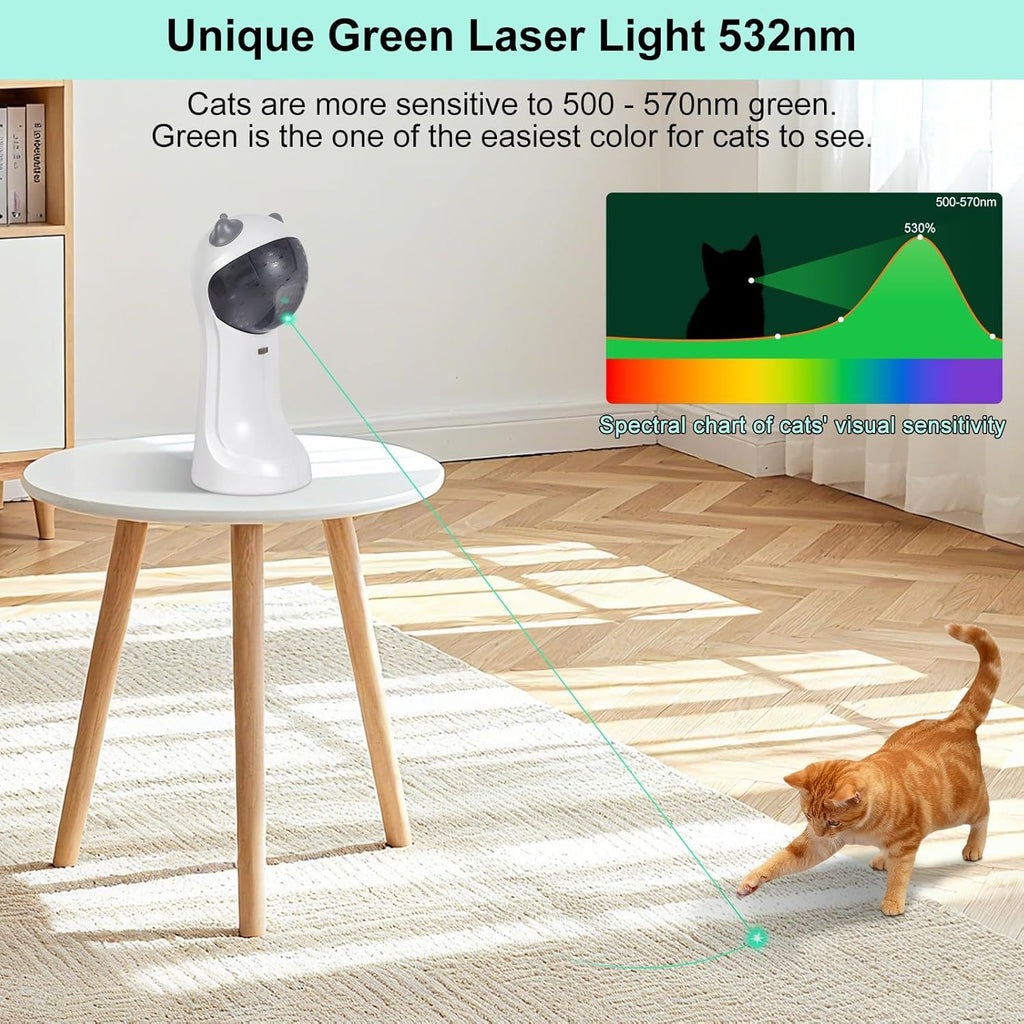 Automatic Motion-Activated Cat Toy with 5 Patterns and 4 Speeds