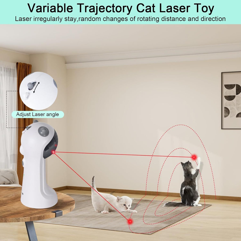 Automatic Motion-Activated Cat Toy with 5 Patterns and 4 Speeds