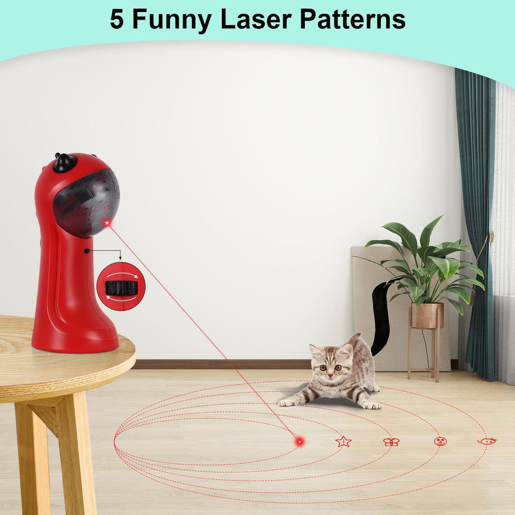 Automatic Motion-Activated Cat Toy with 5 Patterns and 4 Speeds