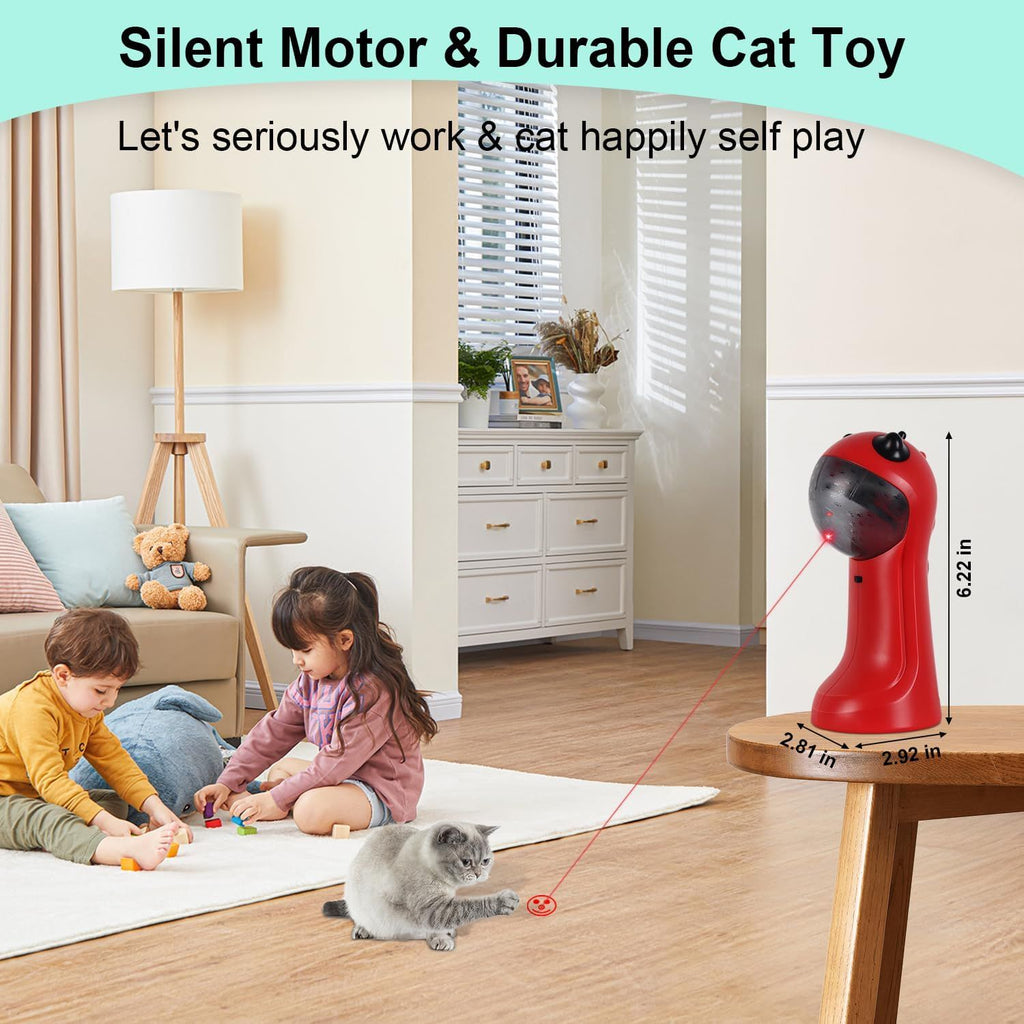 Automatic Motion-Activated Cat Toy with 5 Patterns and 4 Speeds
