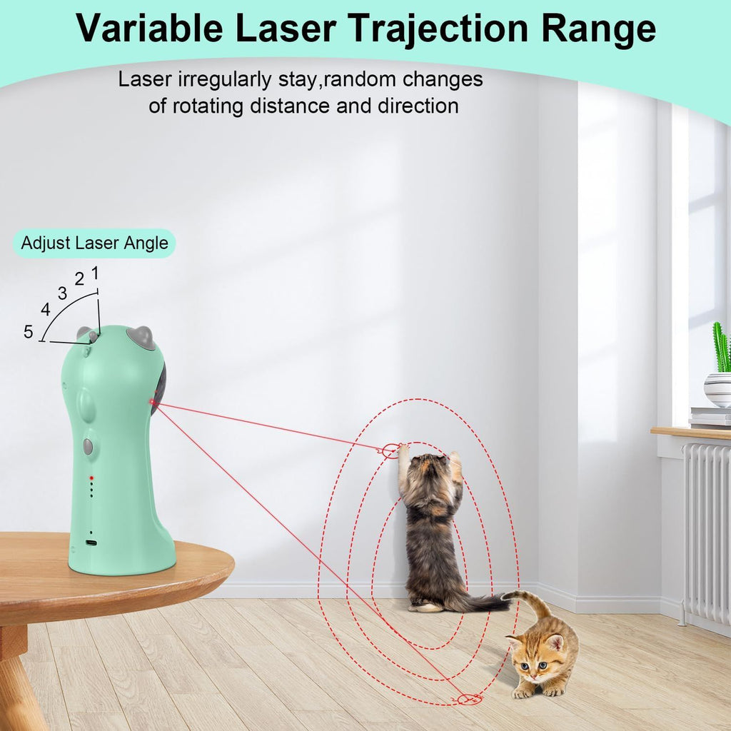 Automatic Motion-Activated Cat Toy with 5 Patterns and 4 Speeds