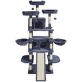 Cat Tree for Indoor Cats, 68.5" Cat Tower with 2 Cat Condos, Sisal Scratching Post, Hammocks, Top Perches, Jumping Platforms and Ramp, Cat Furniture Activity Center with Hang Balls, Dark Grey