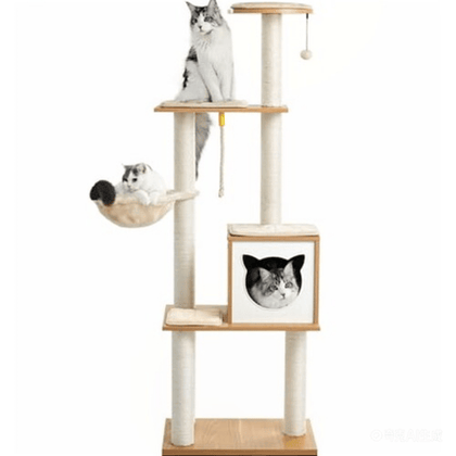Modern Cat Tree with Sleek Design for Indoor Cats