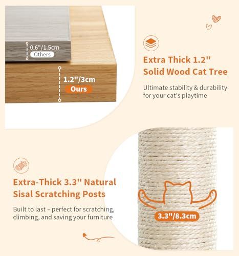 Modern Cat Tree with Sleek Design for Indoor Cats