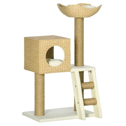 Cattail Weave Cat Tree: A Cozy Hideaway for Your Feline Friend