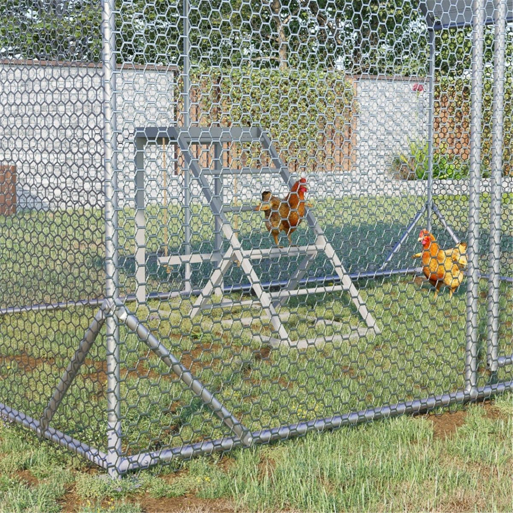 Chicken Coop Activity Center with Swing, Platform & Perches