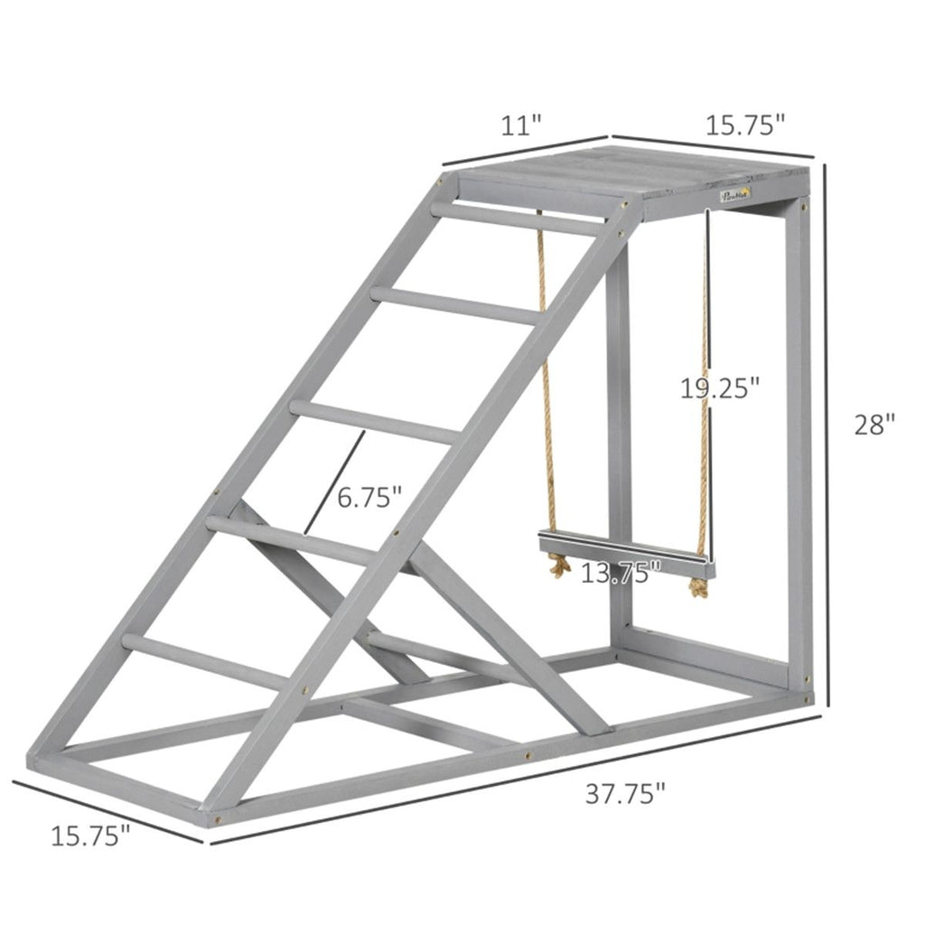 Chicken Coop Activity Center with Swing, Platform & Perches
