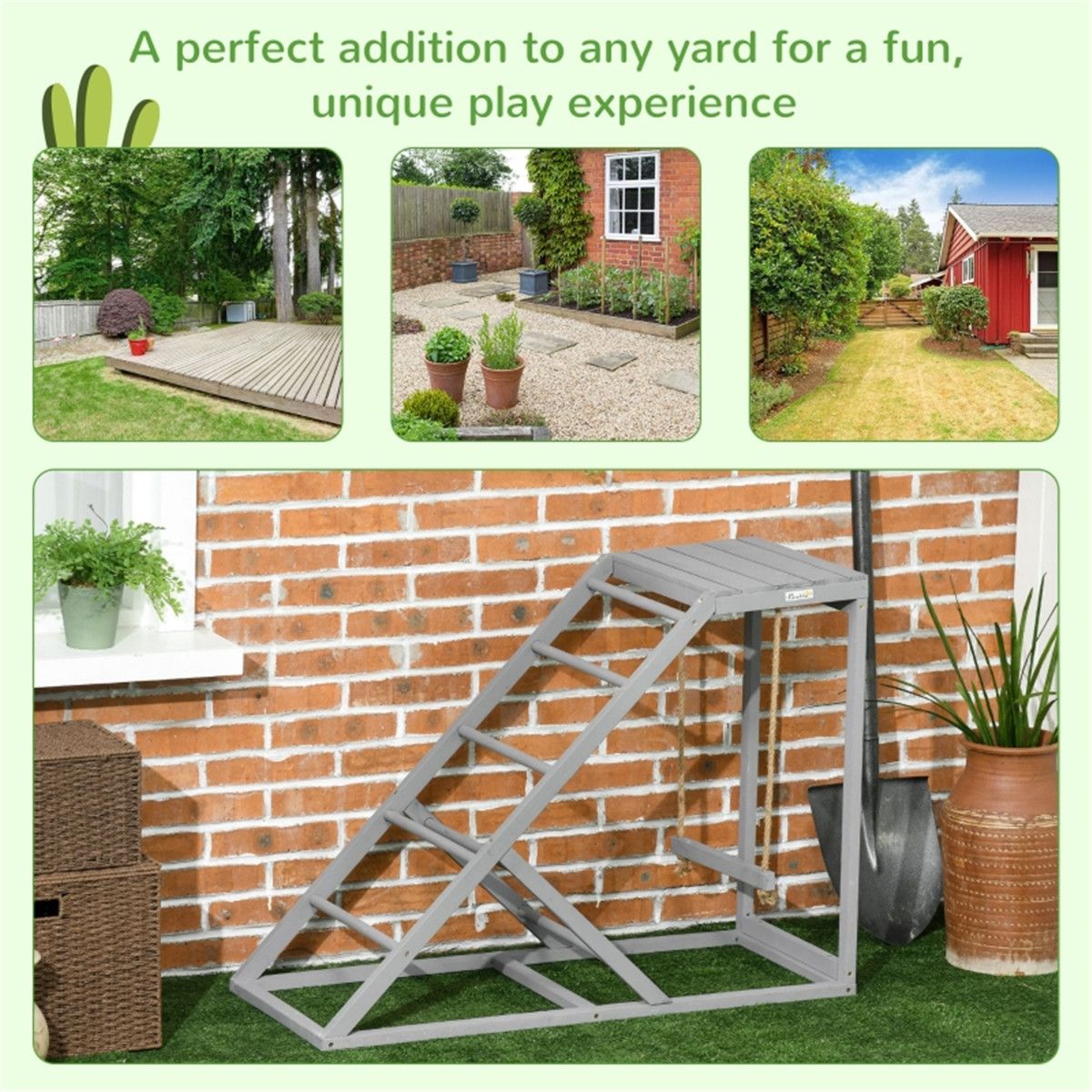Chicken Coop Activity Center with Swing, Platform & Perches